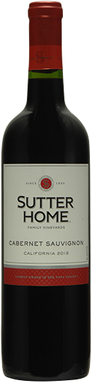 Image of Bottle of 2012, Sutter Home, Family Vineyards, California